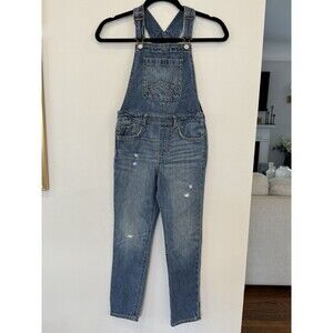 Girls Medium Wash Denim Gap Kids Overalls EUC Size M